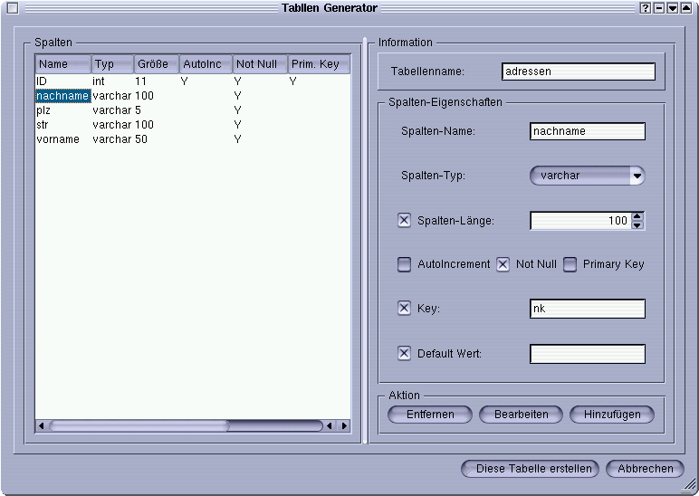 Table-Generator